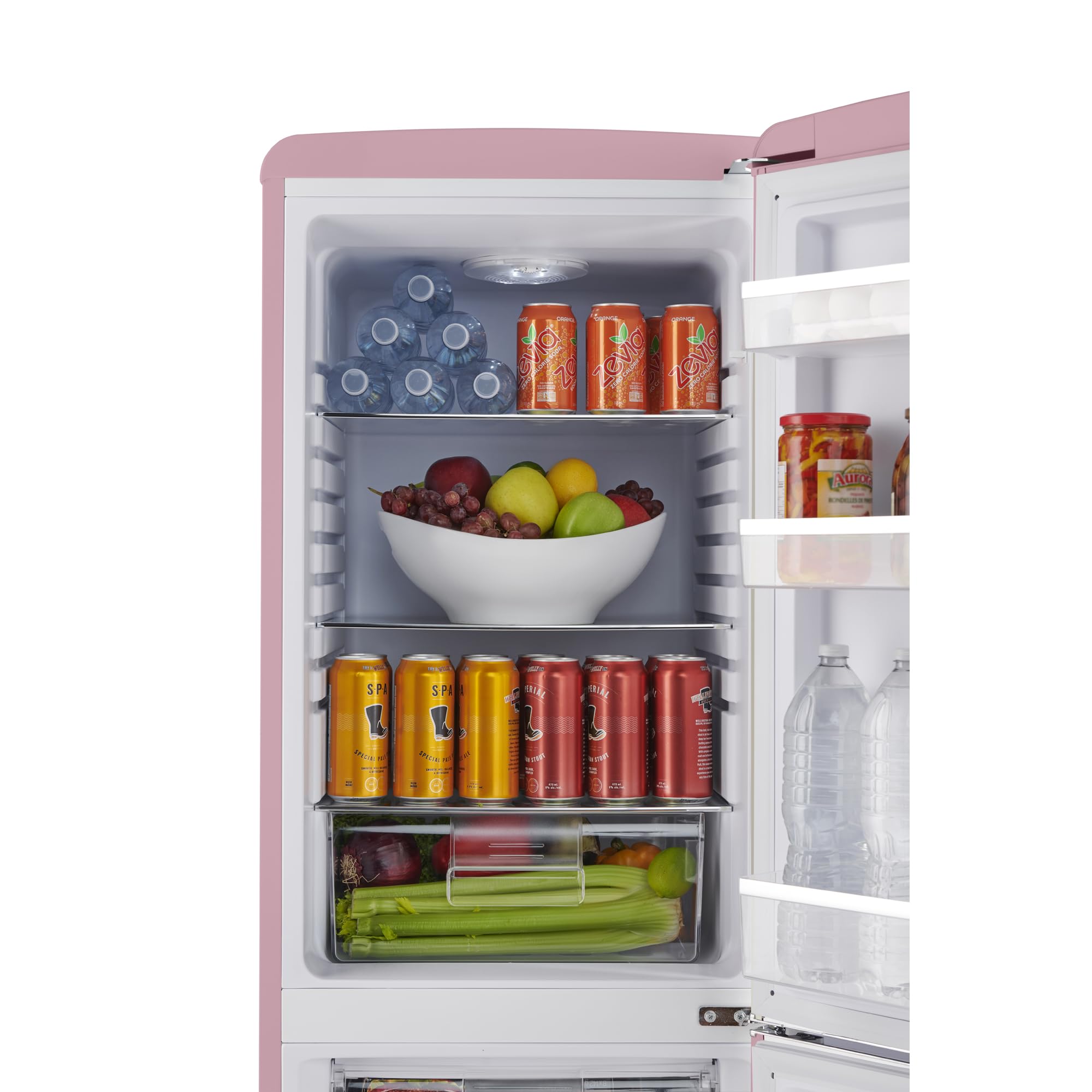 Amazon.com: iio 7 Cu Ft Bottom Freezer Retro Refrigerator, Small